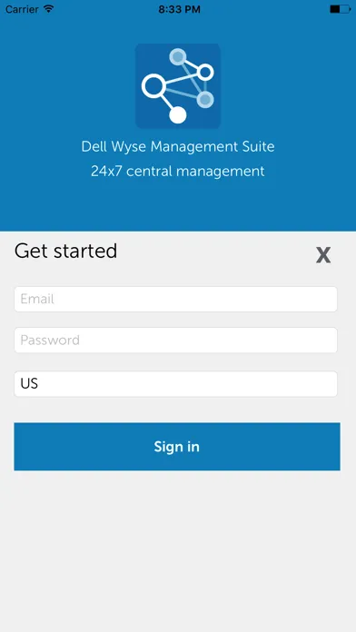 Zrzuty ekranu Dell Wyse Management Suite